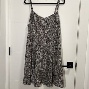 Old Navy Leopard print mid length cami dress